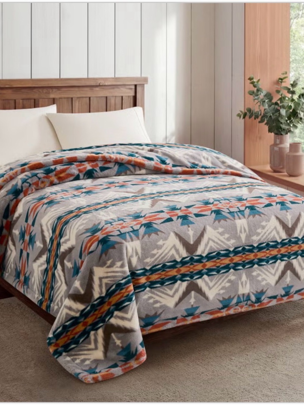 Pendleton Blanket Faux Fur Luxe Blanket Queen Size Blanket